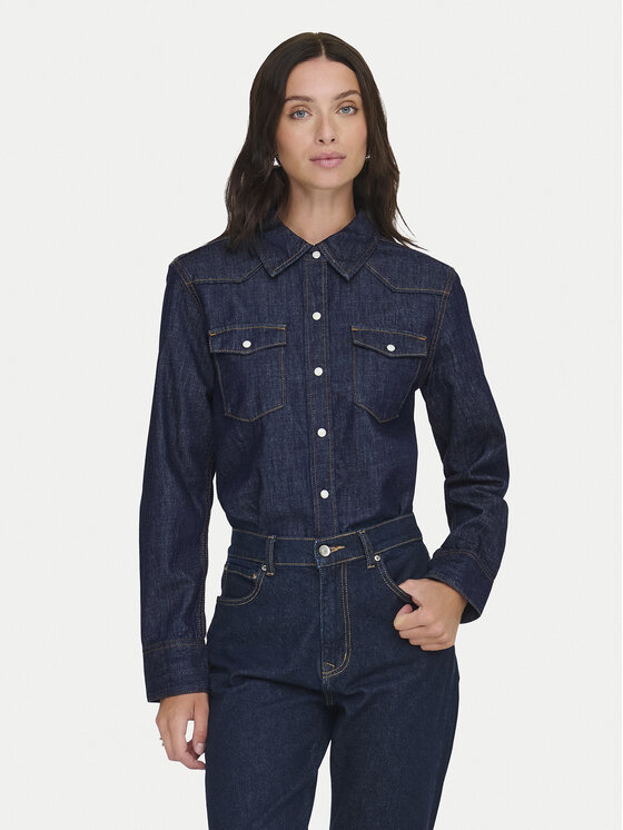 ONLY Koszula jeansowa Charlize 15364777 Niebieski Regular Fit