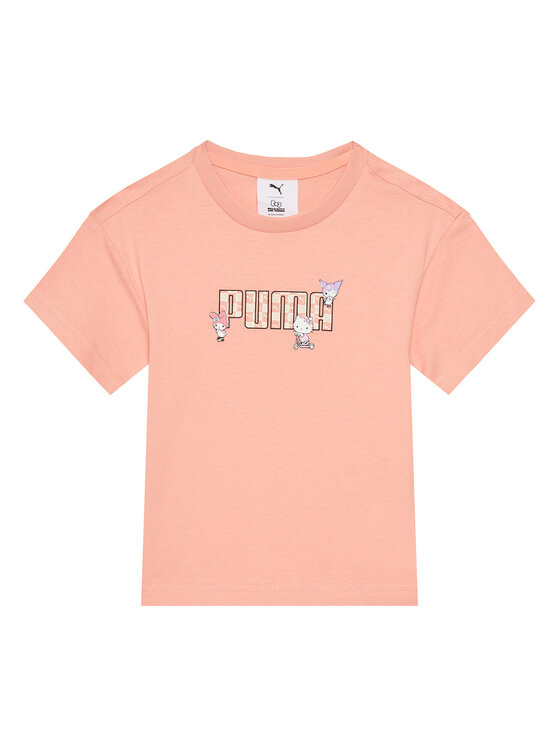Puma T-Shirt PUMA X Hello Kitty And Friends 630062 Koralowy Regular Fit