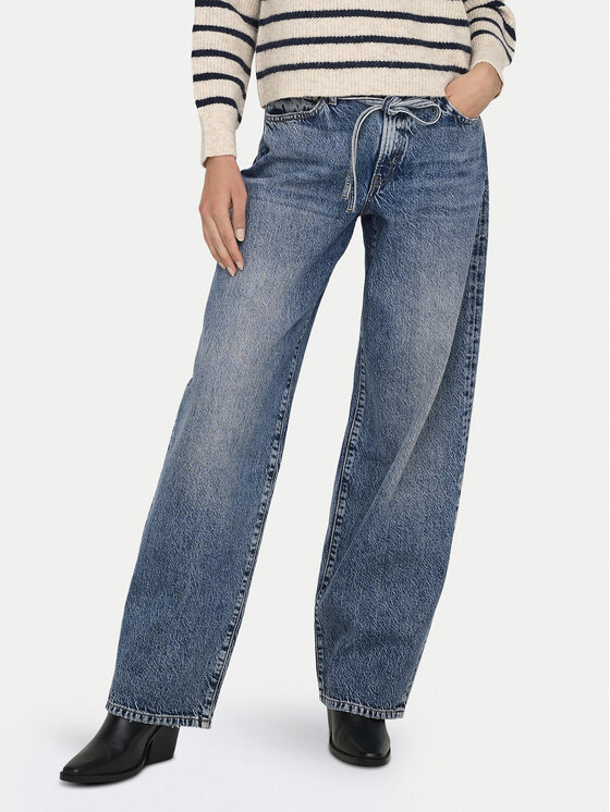 ONLY Jeansy Gianna 15347093 Niebieski Relaxed Fit