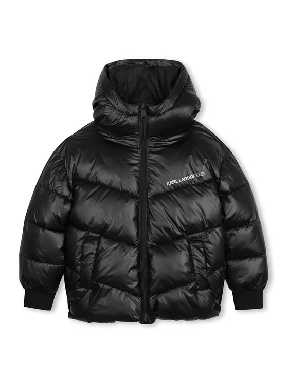 Karl Lagerfeld Kids Kurtka zimowa Z31354 D Czarny Regular Fit