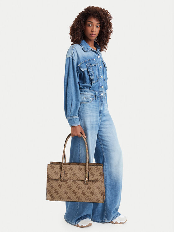 Guess Torebka Kiera TWOB97 32024 Brązowy jasny