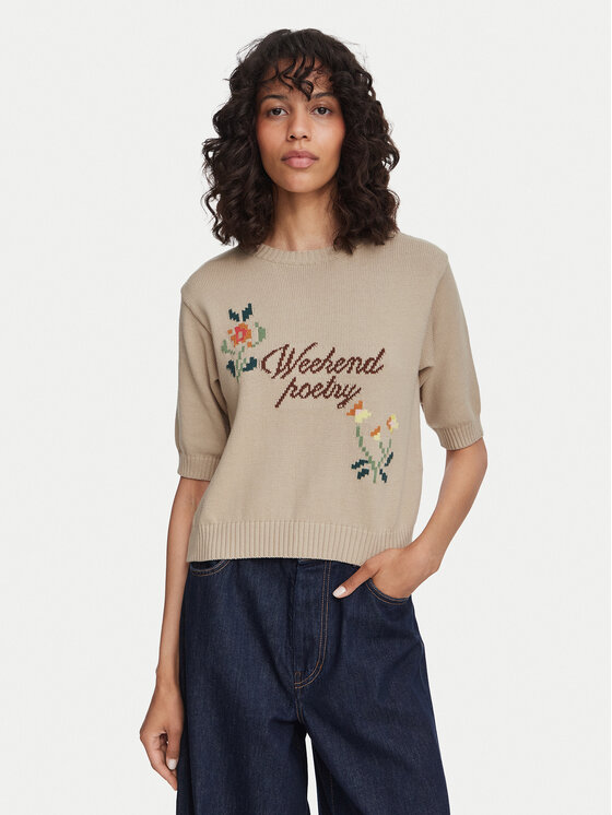 Weekend Max Mara Sweter Fiacre 2625366191 Beżowy Regular Fit