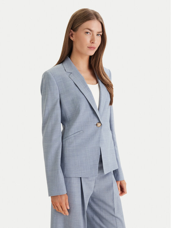 BOSS Marynarka Jia 9 50542010 Niebieski jasny Slim Fit