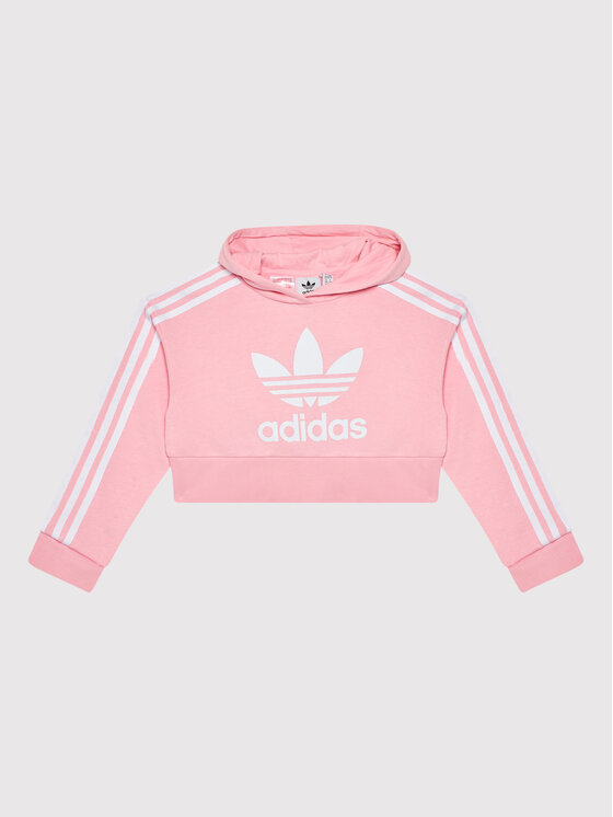 adidas Bluza adicolor Cropped HD2008 Różowy Loose Fit