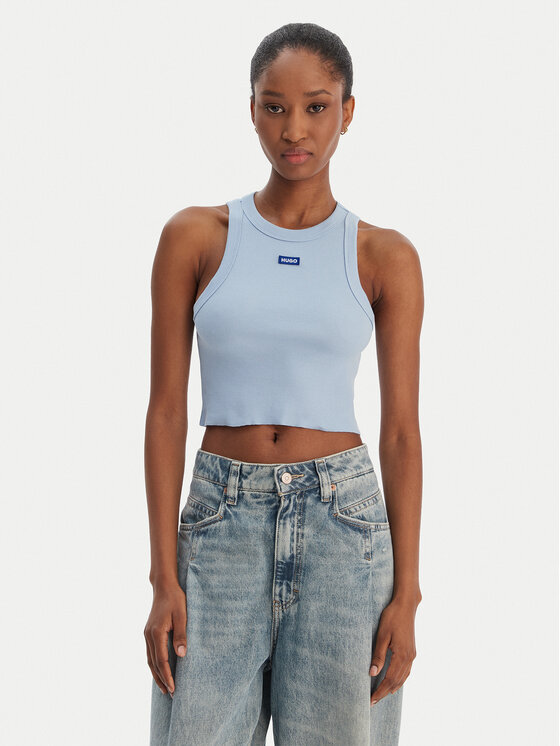 HUGO Top Baby 50511450 Błękitny Slim Fit