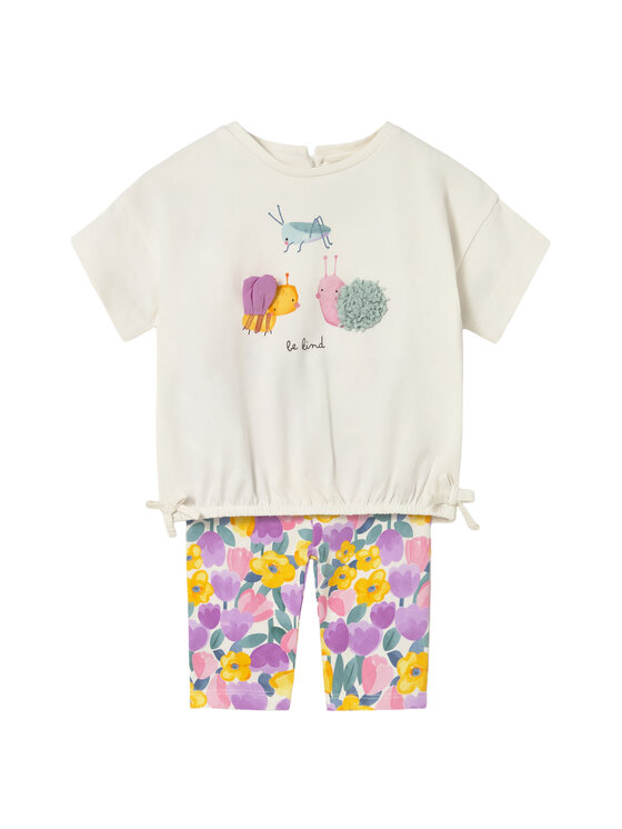 Mayoral Komplet t-shirt i legginsy 1753 Kolorowy Regular Fit