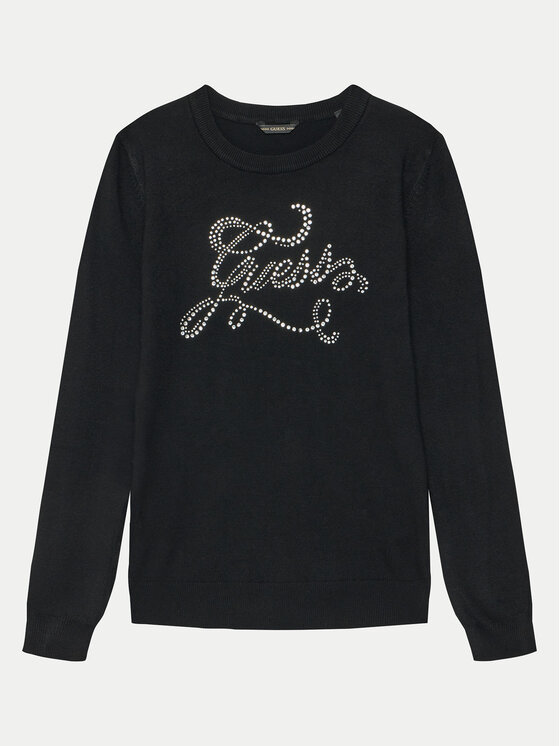 Guess Bluza J5RR05 Z2NQ2 Czarny Regular Fit
