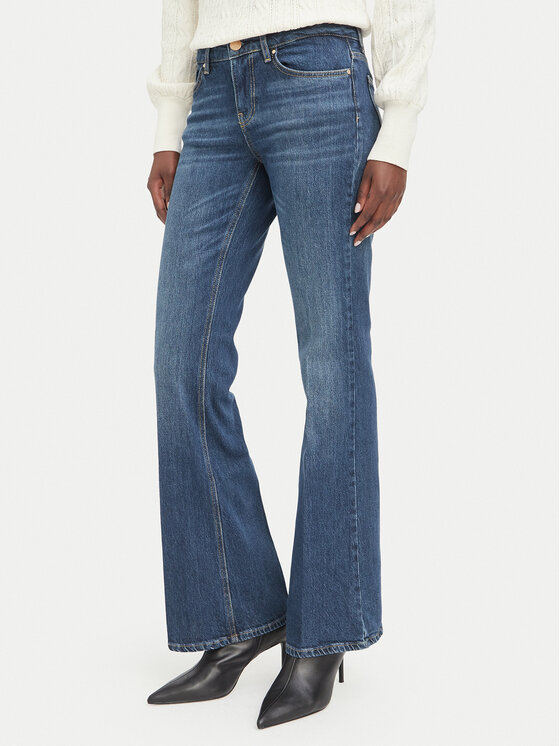 Guess Jeansy W6BAJ7 D2097 Niebieski Bootcut Fit
