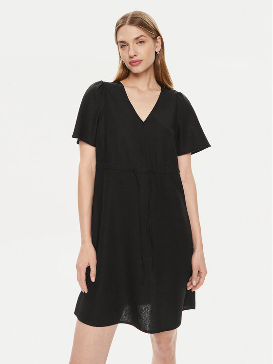 Vero Moda Sukienka letnia Mymilo 10303686 Czarny Regular Fit