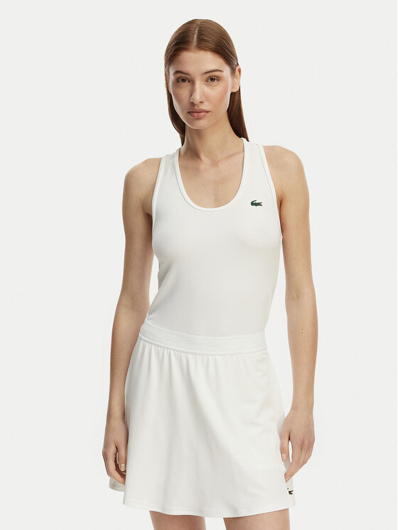 Lacoste Top TF0160 Biały Slim Fit
