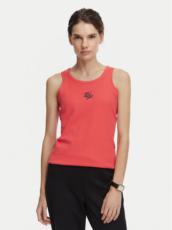 Beverly Hills Polo Club Top P-SS26W-TK550000 Koralowy Regular Fit