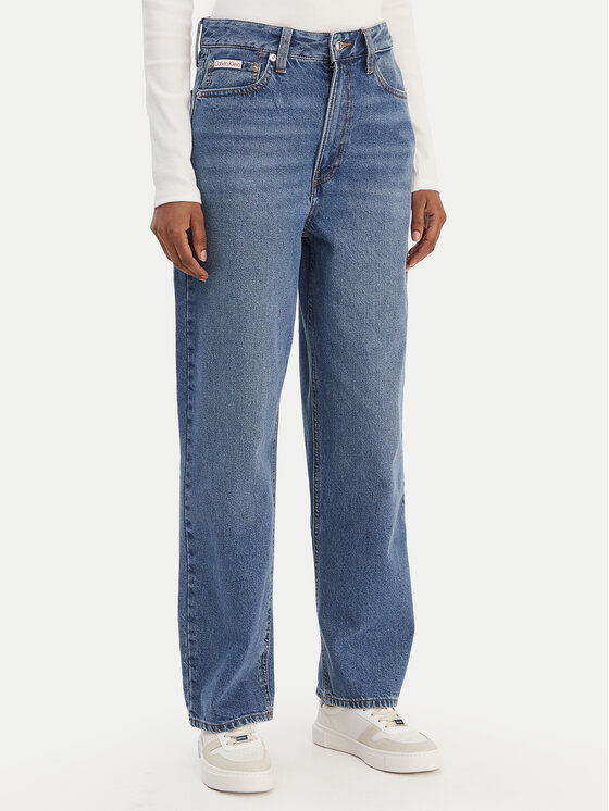 Calvin Klein Jeans Jeansy LV047E626G Niebieski Barrel Fit