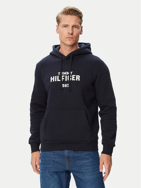 Tommy Hilfiger Bluza MW0MW44937 Granatowy Regular Fit