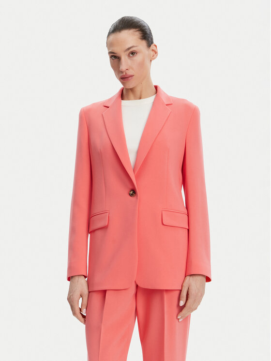 BOSS Marynarka 50490053 Koralowy Regular Fit