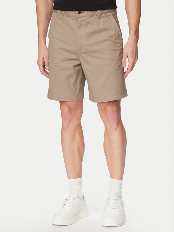 HUGO Szorty materiałowe Genar261S 50567293 Beżowy Slim Fit