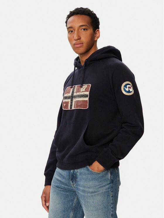 Napapijri Bluza Sweat H NP0A8BBQ Granatowy Regular Fit