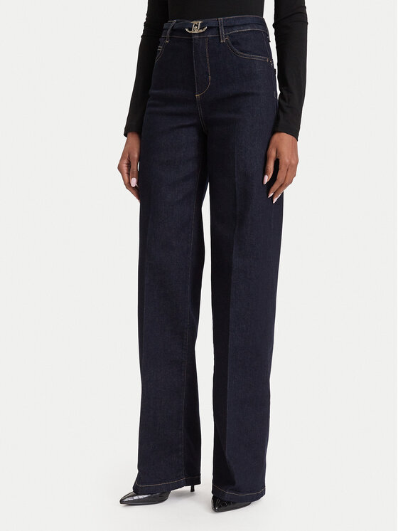 Liu Jo Jeansy Tall UF6088 D0264 Granatowy Flared Leg