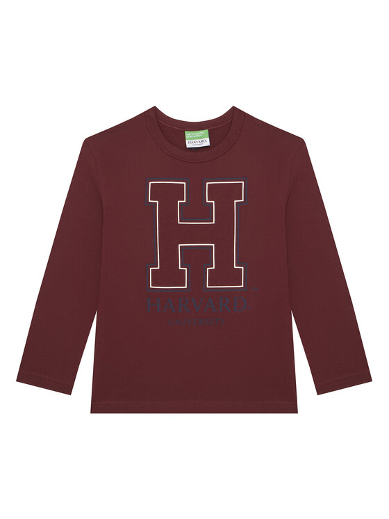 United Colors Of Benetton Bluzka 3IVWC10PW Bordowy Regular Fit