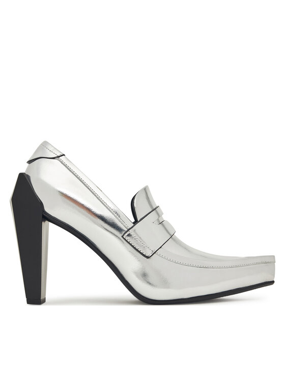 United Nude Półbuty Gem Loafer Hi 1095514116 Srebrny