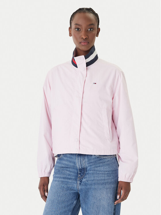 Tommy Jeans Kurtka przejściowa Essential DW0DW20439 Różowy Regular Fit