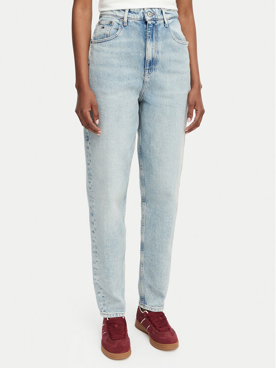 Tommy Jeans Jeansy DW0DW23089 Niebieski jasny Mom Fit