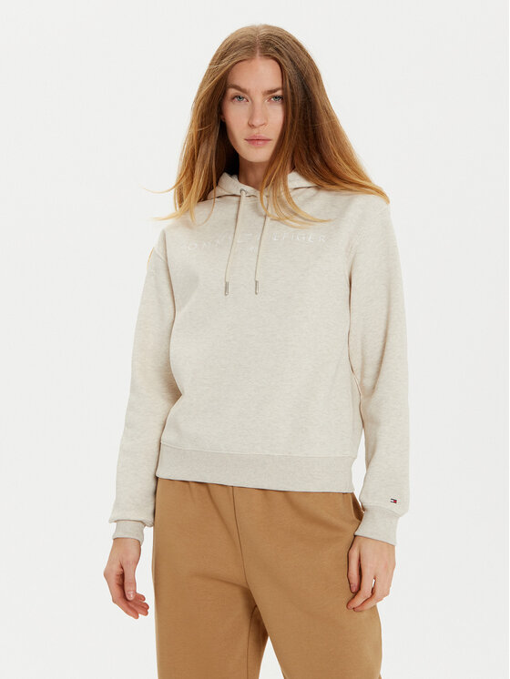 Tommy Hilfiger Bluza Modern WW0WW43598 Beżowy Regular Fit