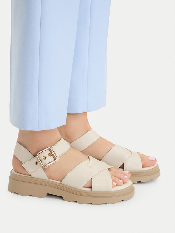 Clarks Sandały Orinoco3 Cross 26186092 Écru