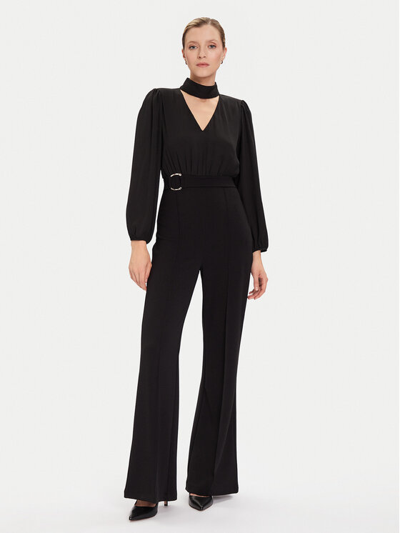 Rinascimento Kombinezon CFC0020090002 Czarny Wide Leg