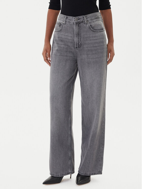 Liu Jo Jeansy UF5284 DS048 Szary Baggy Fit
