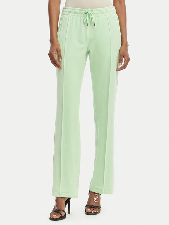 Juicy Couture Spodnie dresowe Tina JCWBJ126327 Zielony Straight Leg