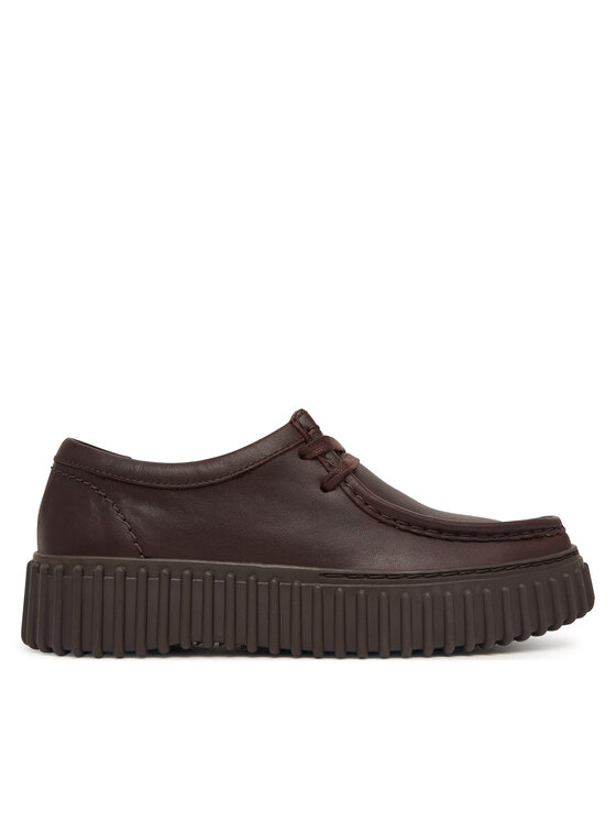 Clarks Półbuty Torhill Bee 26327768 Brązowy ciemny