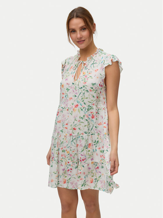 Vero Moda Sukienka letnia Alba 10342656 Kolorowy Regular Fit