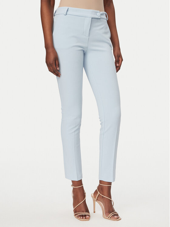 Rinascimento Spodnie materiałowe CFC0127865003 Błękitny Slim Fit