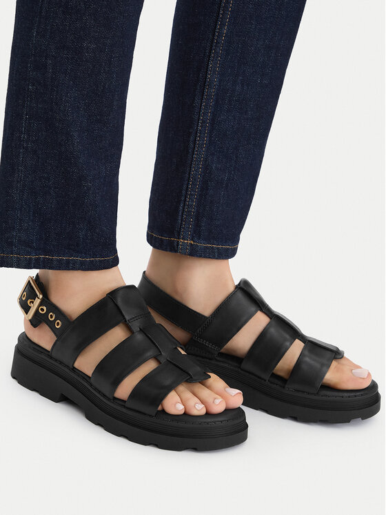 Clarks Sandały Orinoco3 Strap 26186490 Czarny