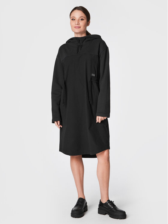 G-Star Raw Sukienka codzienna Anorak D22368-D165-D301 Czarny Regular Fit