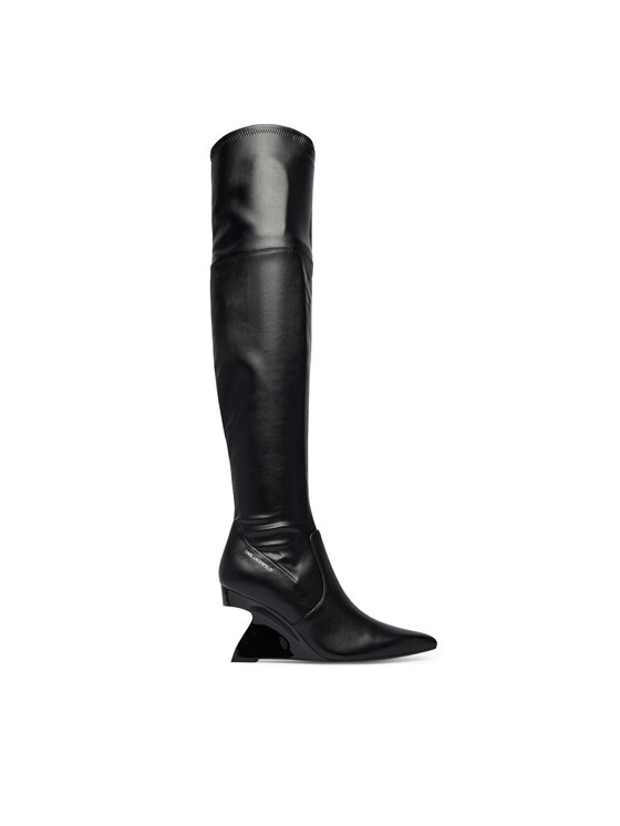 KARL LAGERFELD Kozaki Waverly KL34690 Czarny