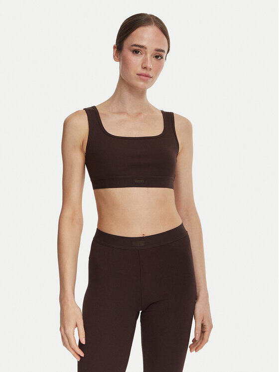 Guess Biustonosz top V6YP11 K4668 Brązowy ciemny