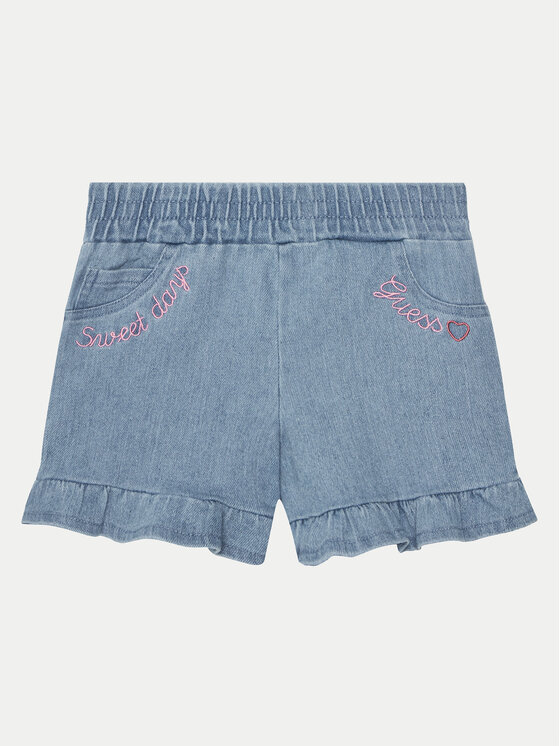 Guess Szorty jeansowe K5GD04 D5160 Niebieski