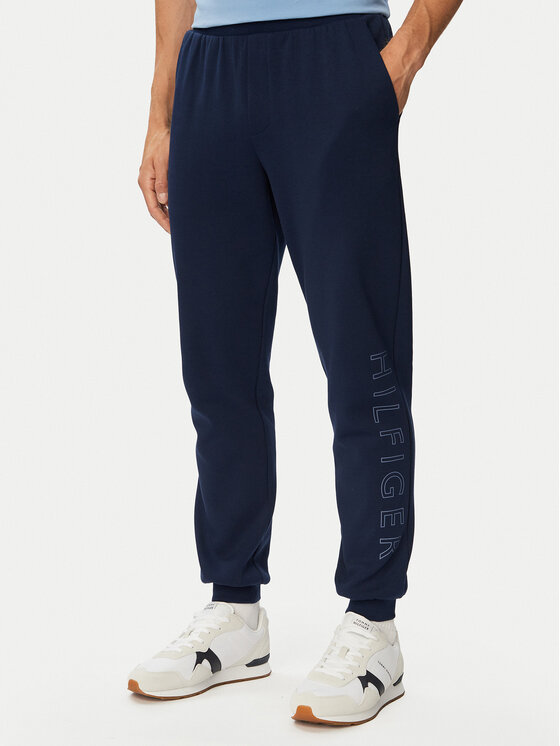 Tommy Hilfiger Spodnie dresowe Performance MW0MW43445 Granatowy Regular Fit