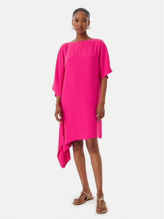 LOLA CASADEMUNT Sukienka koktajlowa MS2616029 Różowy Regular Fit