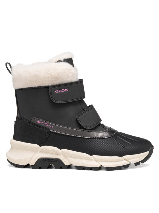 Geox Śniegowce J Flexyper Plus Girl B Abx J66NGA 0MECE C9999 S Czarny