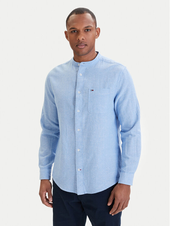 Tommy Jeans Koszula DM0DM22756 Błękitny Regular Fit