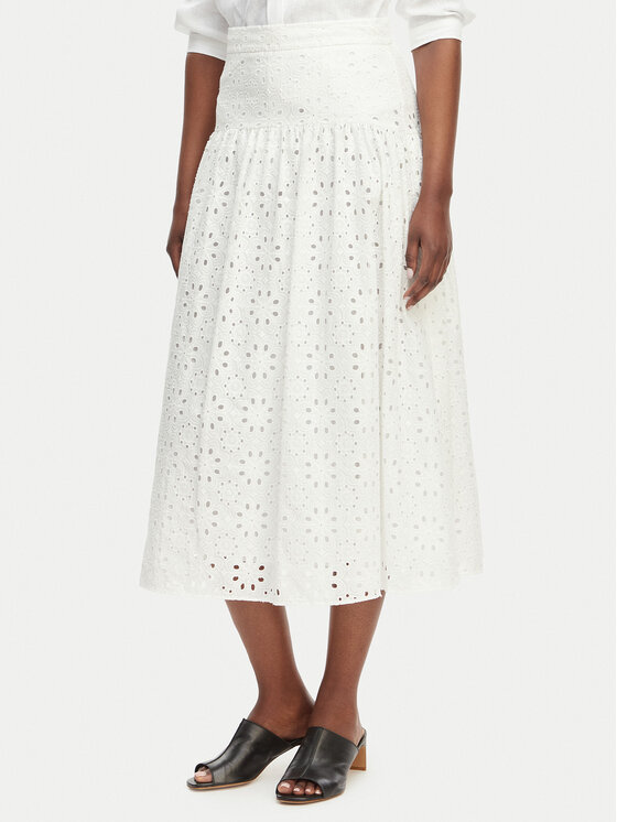 Marella Spódnica maxi Emme by Marella Ballo 2615101042 Biały Regular Fit