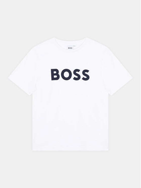 Boss T-Shirt J25P24 D Biały Regular Fit