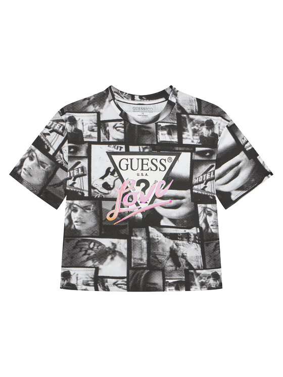 Guess T-Shirt J5YI07 K6YW4 Czarny Regular Fit
