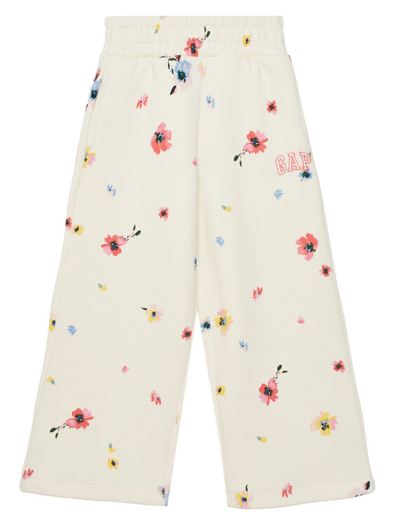 Gap Spodnie dresowe 742132-02 Écru Relaxed Fit