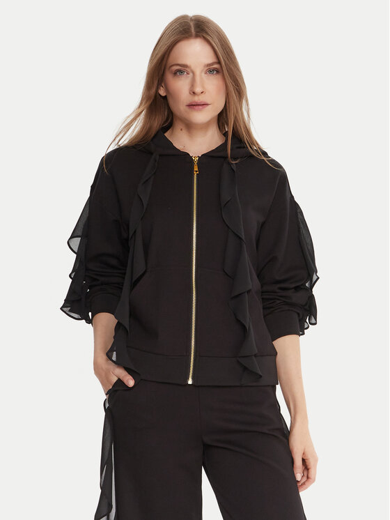 TWINSET Bluza 252LI2NBB Czarny Regular Fit