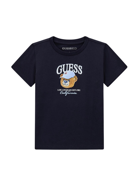 Guess T-Shirt N6YI13 K3801 Granatowy Regular Fit