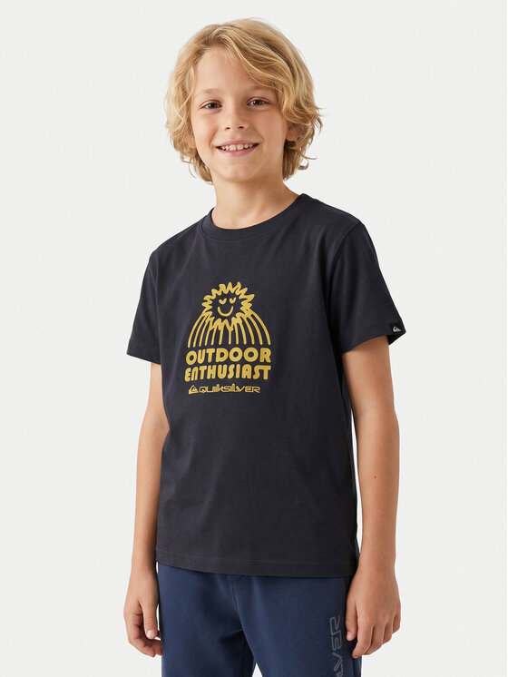 Quiksilver T-Shirt Ev Spot On EQKZT03571 Granatowy Regular Fit