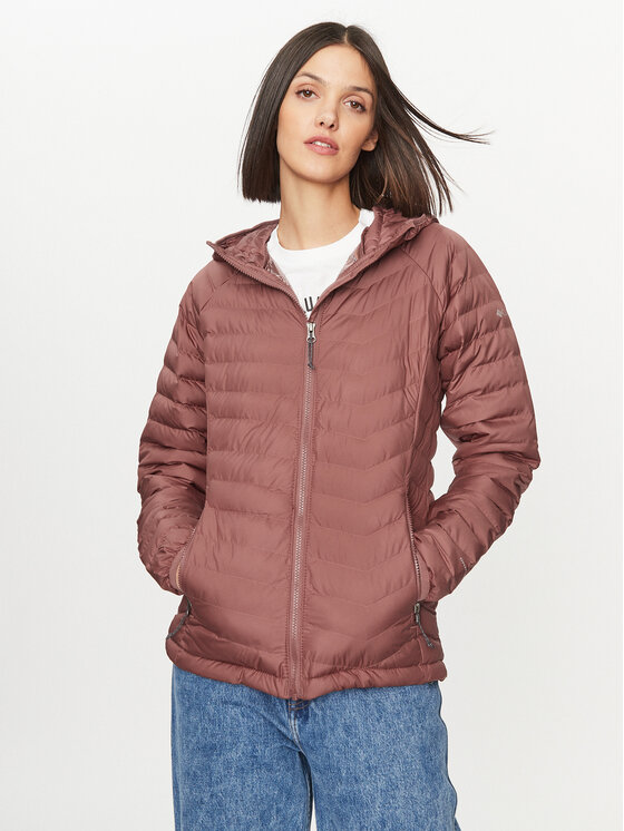 Columbia Kurtka przejściowa Powder Lite™ Hooded Jacket Różowy Regular Fit